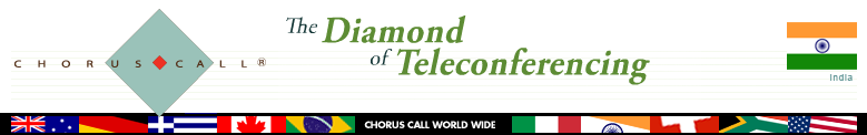 Chorus Call - The Diamond of Teleconferencing